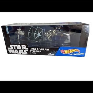 Hot Wheels Starships Star Wars Hero And Villain Starship 4-Pack